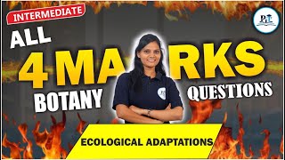 Ecological Adaptations 4Marks Class 11 In One Shot || PIT CLASSES || #botany #ecological #ipe