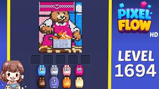 Pixel Flow Level 1694 Solution Walkthrough