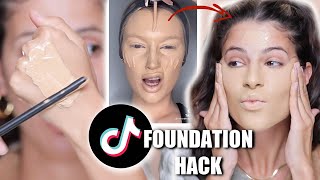 SHOCKING VIRAL TIKTOK FOUNDATION HACK!  ( you need to know about!)