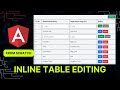 Inline Table Editing Angular 18 | Angular Crud with API