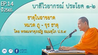 Ep.14 ธาตุในอาขยาต หมวด ภู - จุร ธาตุ บาลีไวยากรณ์ ป.ธ.1-2  พม.ศุภณัฐ ธมฺมสุโภ ป.ธ.๙