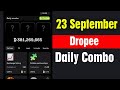 23 September dropee daily combo today | dropee Combo Today Card | dropee airdrop |daily combo dropee