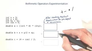 Arithmetic Operations - Intro to Java Programming