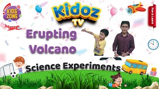 Science Experiment for Kids with Volcano Baking Soda and Vinegar