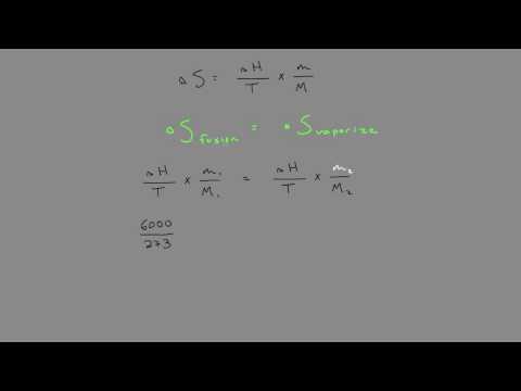 Entropy of Fusion and Vaporization (Phase Changes) Entropy of Fusion and Vaporization (Phase Changes)