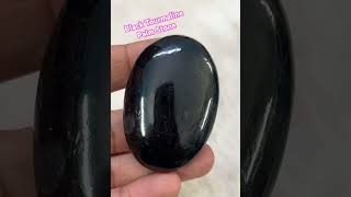 Black Tourmaline Palm Stone 500₹ #crystals #gemstone #tourmaline #blacktourmaline #madaangems