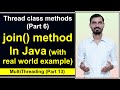 join() Method in Java Multithreading by Deepak || Thread class methods