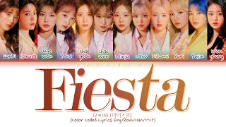 IZ*ONE (아이즈원) - FIESTA (Color Coded Lyrics Eng/Rom/Han/가사)