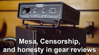 Mesa, Censorship, and Honesty in Gear Reviews! | SpectreSoundStudios