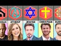 Religion Of Marvel Actors. Christian • Jewish • Buddha