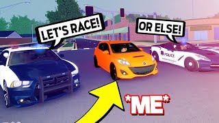 We Re Finally Back Racing Fans In Westover Roblox Ultimate Driving - police chase truck simulator roblox ultimate driving