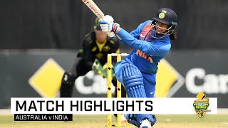 India leave Australia stunned with run-chase perfection | CommBank T20 INTL Tri-Series