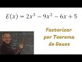 Factorización por el Teorema de Gauss