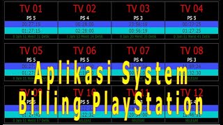 Aplikasi Rental Play Station Bilyar Software Program Billyard Aplikasi | Update DISPLAY Tampilan