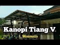 HOW TO EASY INSTALL LIGHTWEIGHT STEEL CANOPY, CARPORT, GARAGE, MINIMALIST CANOPY