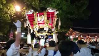 ハプニングを乗り越えて…　３年ぶり！令和４年９月１１日　百舌鳥八幡宮　月見祭　９番　梅町ふとん太鼓