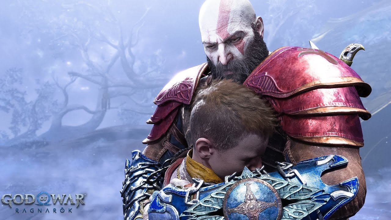 Kratos Hugs Atreus Scene | GOD OF WAR RAGNAROK Cinematic (PS5) - YouTube