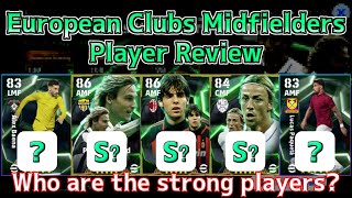 Epic European Clubs Midfielders Player Review │ eFootball Mobile 2025