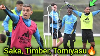 INSIDE TRAINING TODAY | Getting Ready for Man United | Saka and Timber Latest✅💯