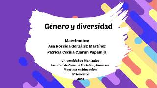 Género y diversidad- Universidad de Manizales