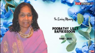 The Funeral Service of Poobathy Lilly Ramkissoon