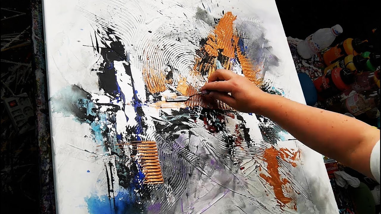 Abstract Painting Demonstration Painting Watercolor