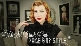 WET SET BRUSH OUT | PAGE BOY STYLE