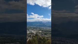 # view of the Grenoble city in France نمایی زیبا از شهر گرنوبل در کشور فرانسه