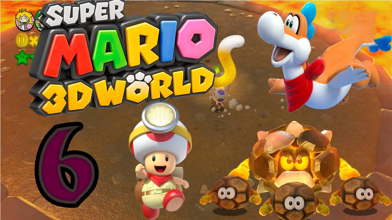 Let's Play Super Mario 3D World Threegether Part 6 : Plessie & Cap ...