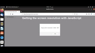 Getting the screen resolution with JavaScript