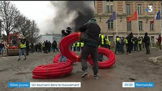 Evreux : la manif des gilets jaunes dégénère