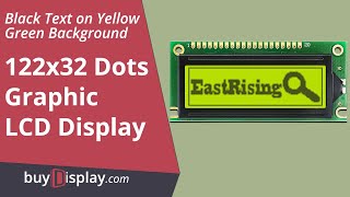 Yellow Green 122x32 Graphic LCD Display Module