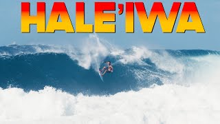 DOUBLE OVERHEAD SETS ROLL INTO HALE'IWA BEACH PARK