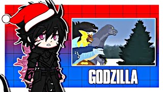 🦖•Godzillas De Distintas Eras Reaccionan: Una Navidad Con Godzilla•☃️🎄|FELIZ NAVIDAD|🎁💜[Gacha Club]💜