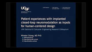 UWECE Research Colloquium: April 5, 2022 - Winston Chiong, UCSF