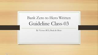 ALL Bank Written Guideline Class on 27/06/2023