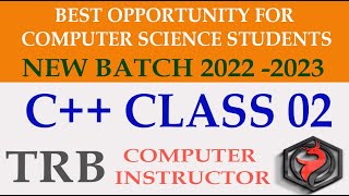 TRB Computer Instructor New Batch 2022-2023 C Plus Class 02 | 369 Tesla
