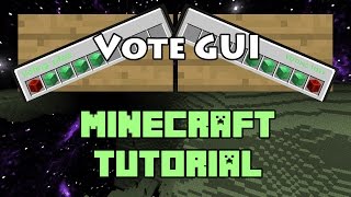 Vote GUI Plugin Tutorial Minecraft 1.8