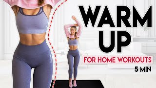 WARM UP BEFORE YOUR WORKOUT (full body routine) | 5 minutes