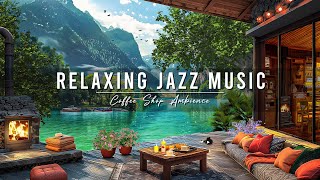 Outdoor Coffee Shop Ambience & Smooth Jazz Music ☕ Relaxing Jazz Background Music for Work, Focus