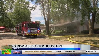 Champaign Fire battles house fire Monday afternoon