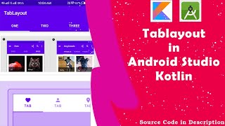 Tablayout in android studio Kotlin | TabLayout with ViewPager | Modern Tab Layout with Fragments