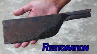 Antique Handmade Butcher's Knife RESTORATION - DALLMYD KH