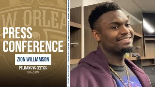 Zion Williamson Talks About Jayson Tatum Duke Connection | Celtics vs Pelicans