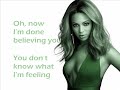 Beyonce listen lyrics