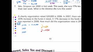 4.2 - Percent increase, decrease word problems (Gr. 6).