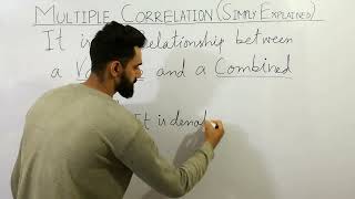 Multiple Correlation (simply explained)