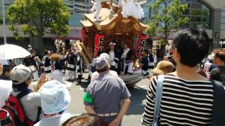 2015年東大阪ふれあい祭り足代だんじり布施駅北側にてのだんじり囃子