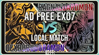 DexDorugoramon vs Ragnaloardmon [Digimon TCG EX7 Local Match] Match Commentary Ad Free