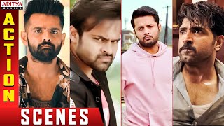 Top Action Scenes in Hindi Dubbed Movies | Ram Pothineni, Nithiin, Sai Dharam Tej | Aditya Movies